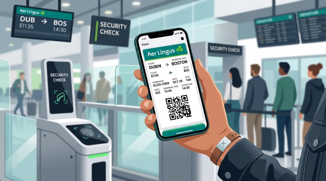 Aer Lingus Mobile Check-In & Digital Wallet Boarding Pass