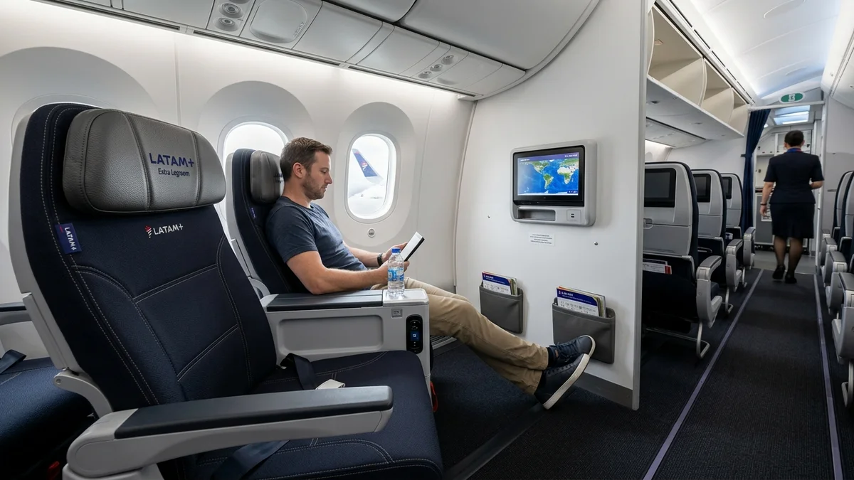 LATAM+ Extra Legroom Seating Cabin Features