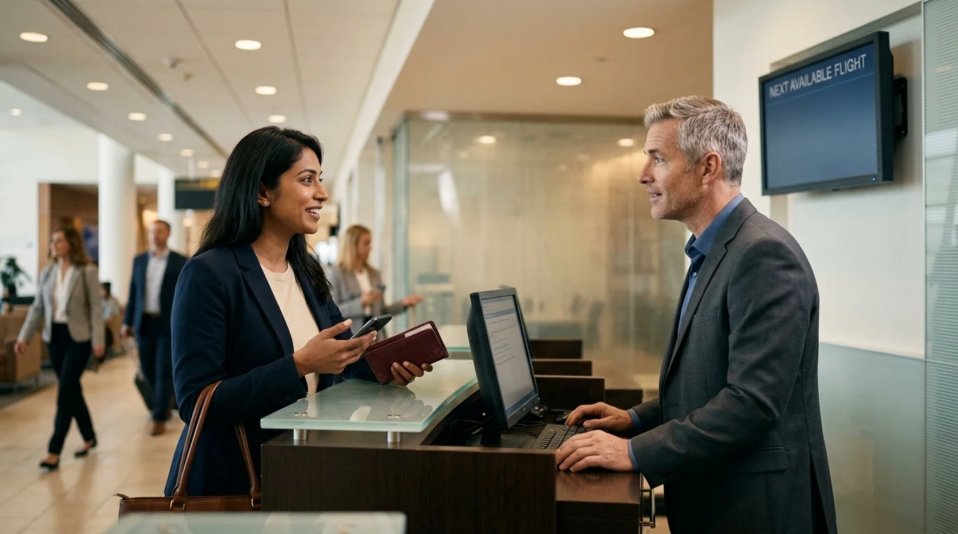 Checklist of what to do after missing a connecting flight